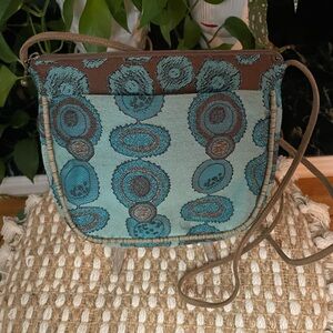 Maruca Crossbody Purse in Circles & Orbs Pattern